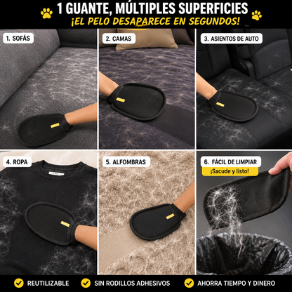 🐾 ¡Oferta 3x1! Guantes Quitapelusas | Elimina el Pelo de Mascotas en Segundos