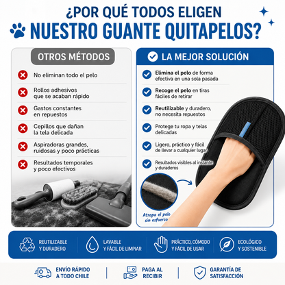 🐾 ¡Oferta 3x1! Guantes Quitapelusas | Elimina el Pelo de Mascotas en Segundos