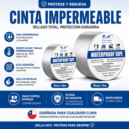 ImperMax | Cinta Tapa Goteras Reforzada