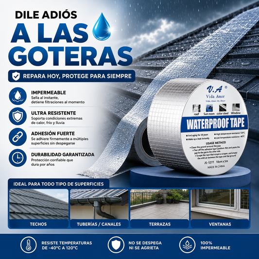 ImperMax | Cinta Tapa Goteras Reforzada