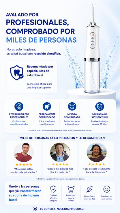 Irrigador Bucal Profesional — Limpieza Dental Profunda