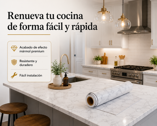 Marmo Élite | Vinilo Adhesivo Premium Efecto Mármol (10m x 60cm)